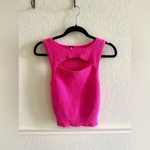 Free People Pink Sweater Tank Size Small